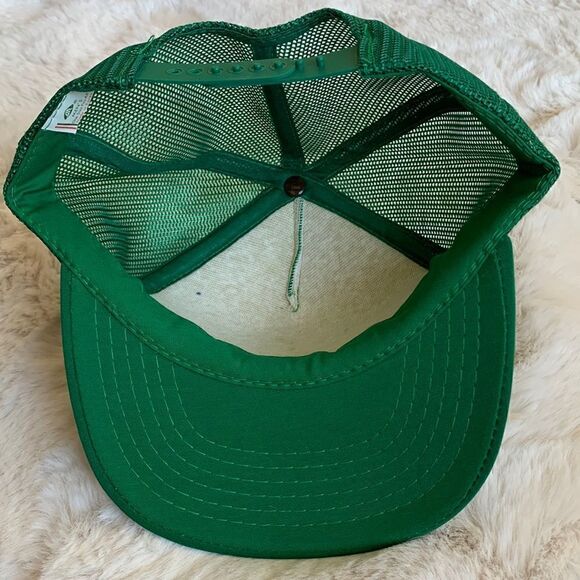 ‎☘️ NEW Vintage Solid Green Original Real Trucker Hat☘️ - Picture 5 of 9